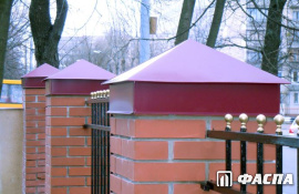 Колпаки на столбы, парапеты